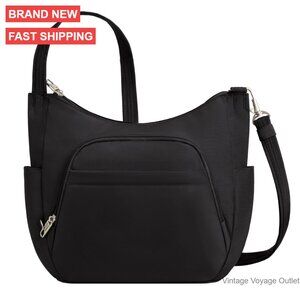 Anti-Theft Crossbody Bucket Bag with RFID Protection and Slash-Resistant